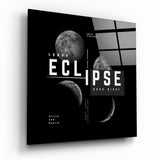 Eclipse Glass Wall Art - 40x40 cm