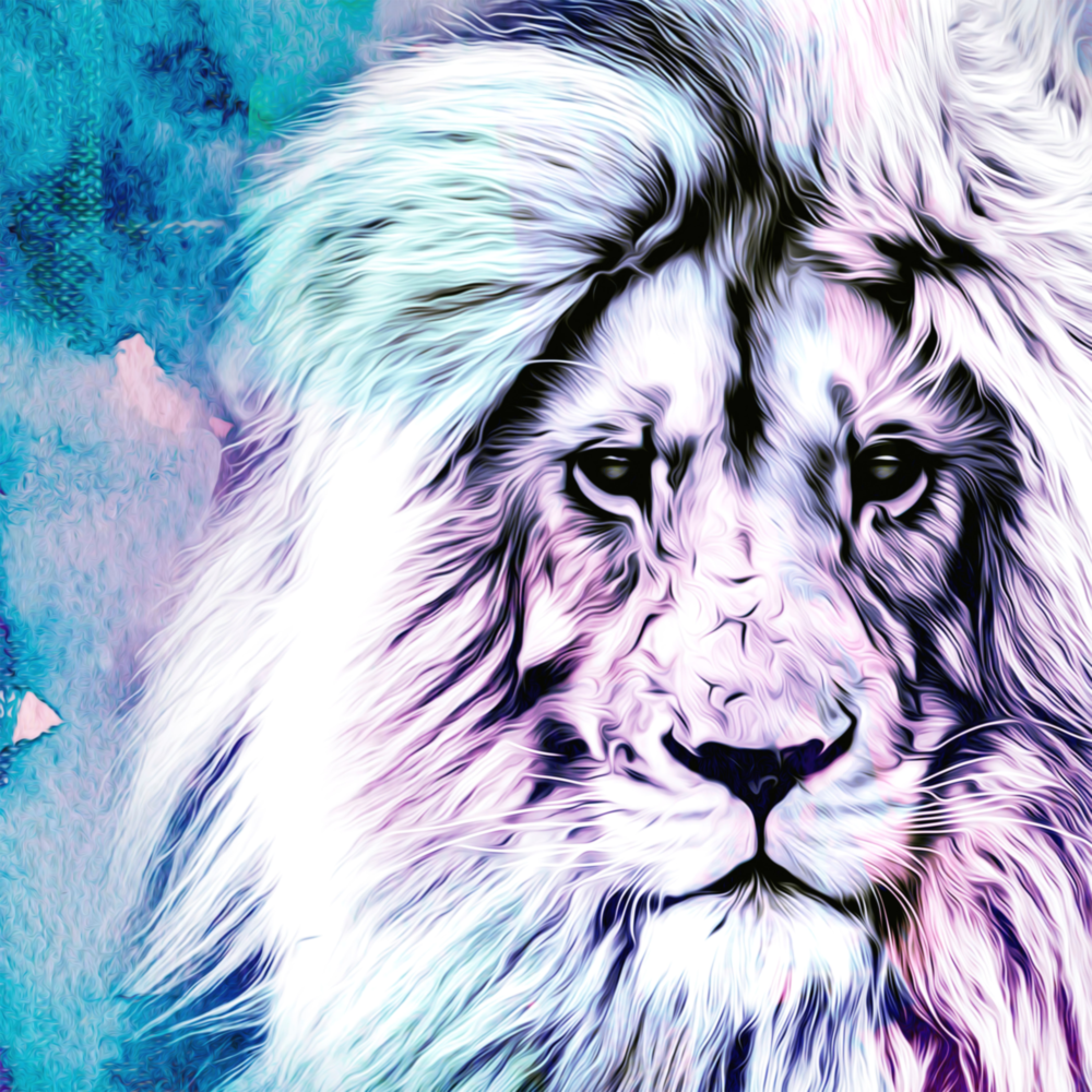 Arte de pared de vidrio de León