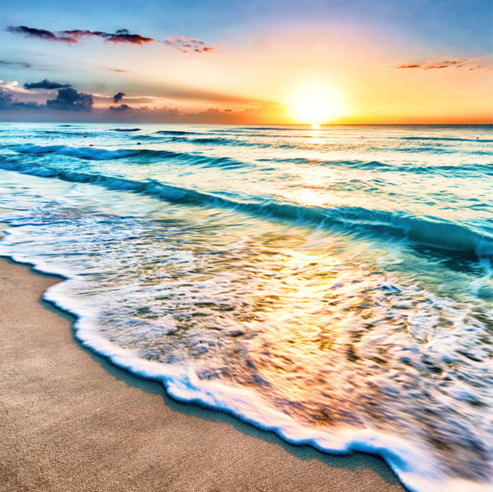 Arte de pared de vidrio de Tramonto