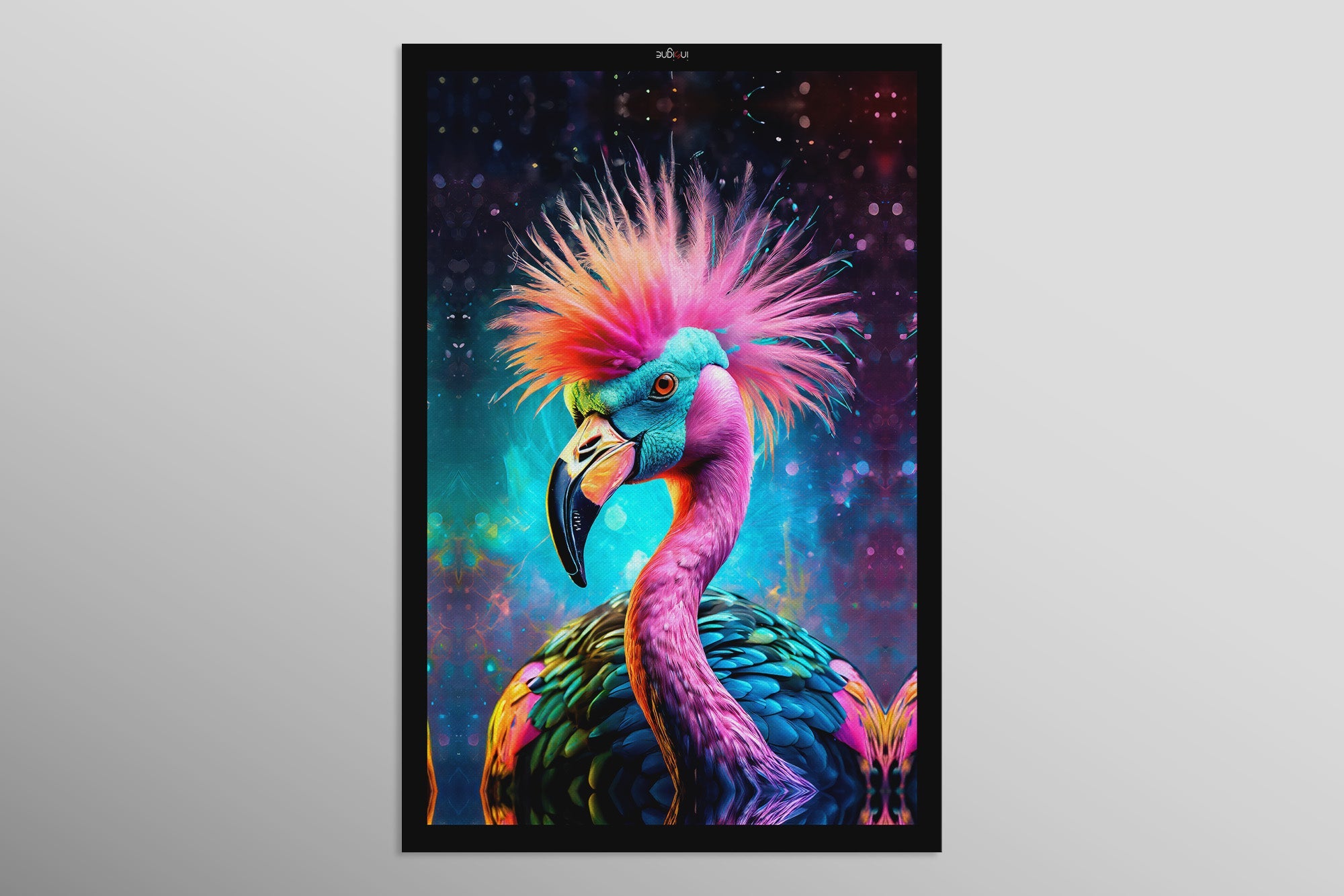 Eclectic Flamingo — Haptic 3D Embossed Print