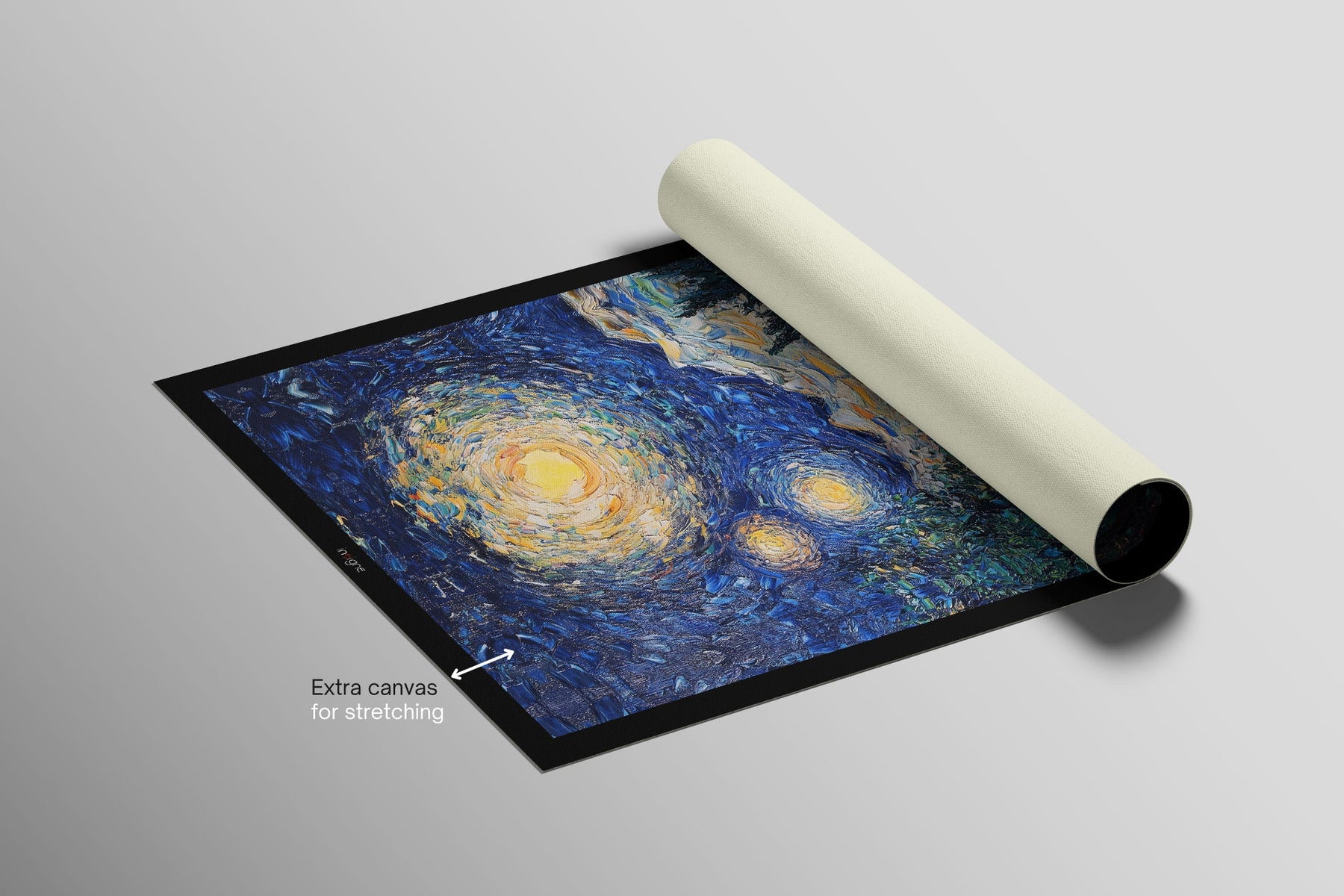 Celestial Whorl — Haptic 3D Embossed + Gloss Lacquer Print