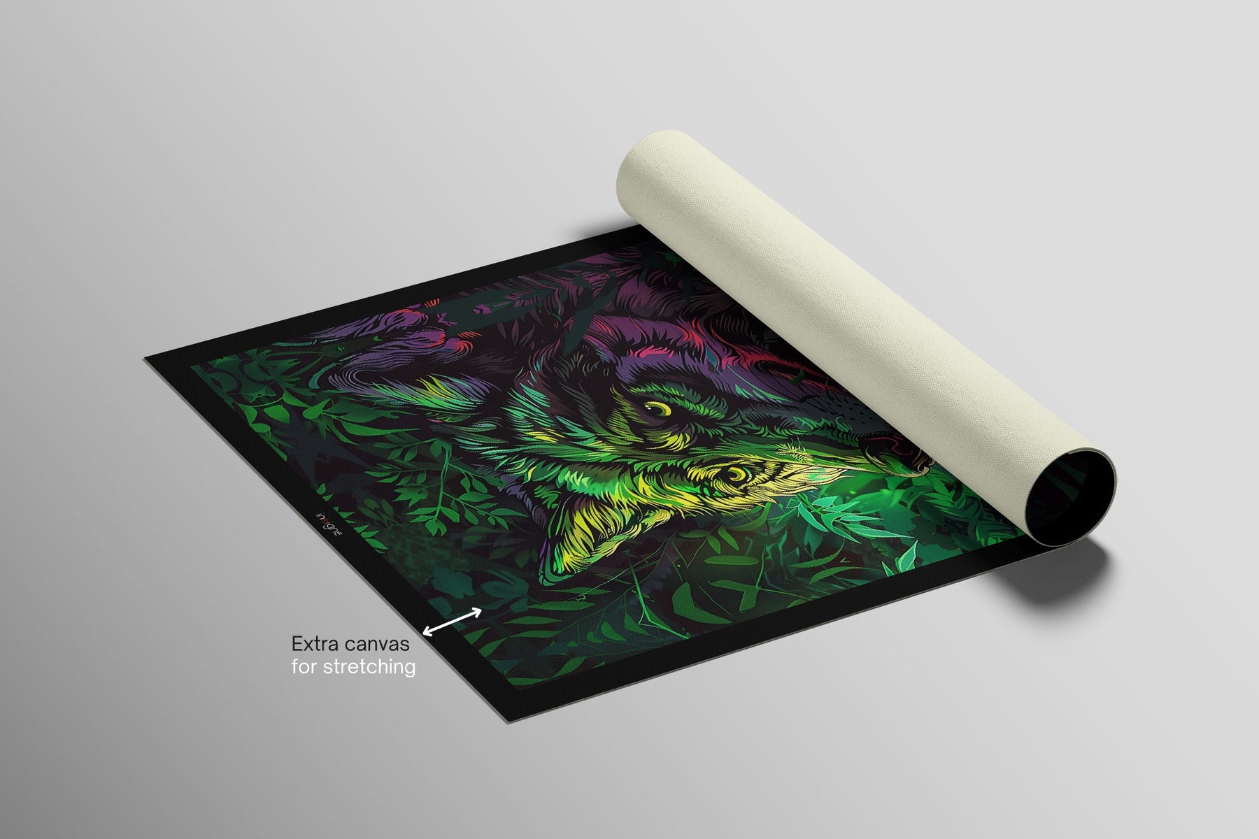 Neon Canopy Alpha — Haptic 3D Embossed + High-Gloss Lacquer Print