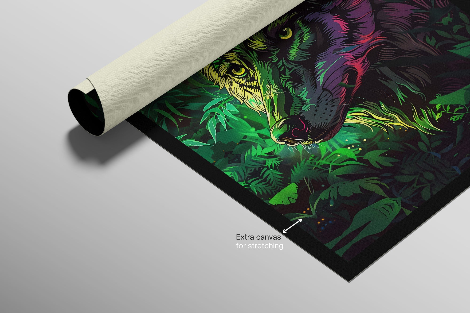 Neon Canopy Alpha — Haptic 3D Embossed + High-Gloss Lacquer Print