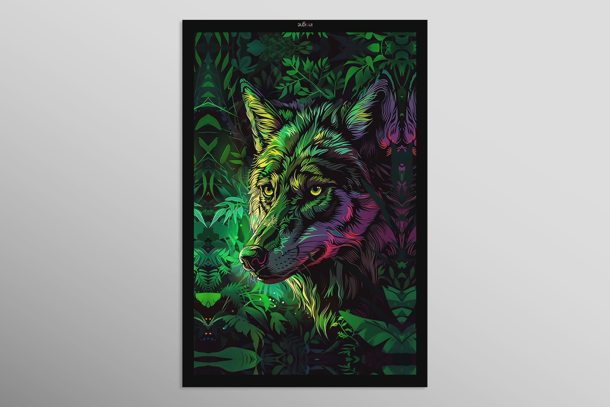 Neon Canopy Alpha — Haptic 3D Embossed + High-Gloss Lacquer Print