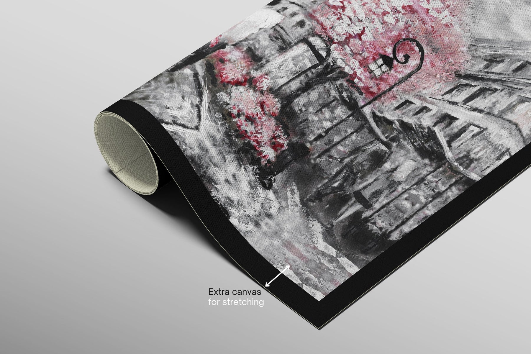Paris in Bloom — Haptic 3D Embossed + High-Gloss Lacquer Print