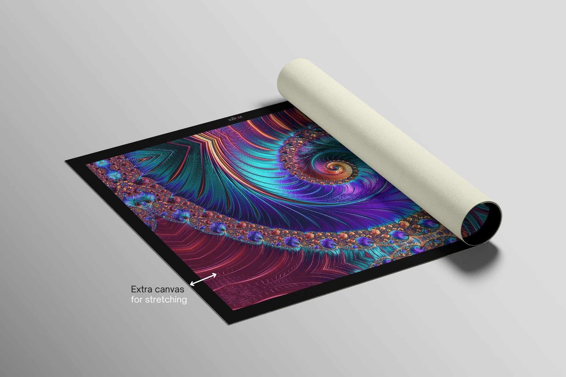 Aurora Spiral Luxe — Haptic 3D Embossed + High-Gloss Lacquer Print