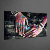 Hands Mega Glass Wall Art