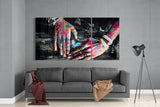 Hands Mega Glass Wall Art