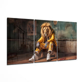 Lion Vogue Mega Art mural en verre