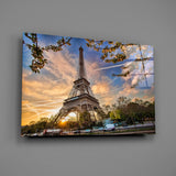 Eiffel Tower Glass Wall Art.