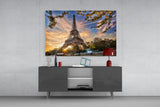 Eiffel Tower Glass Wall Art.