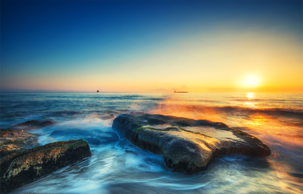 Vue sur la mer Impression sur verre