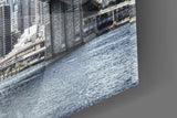 Manhattan Bridge Glass Wall Art.