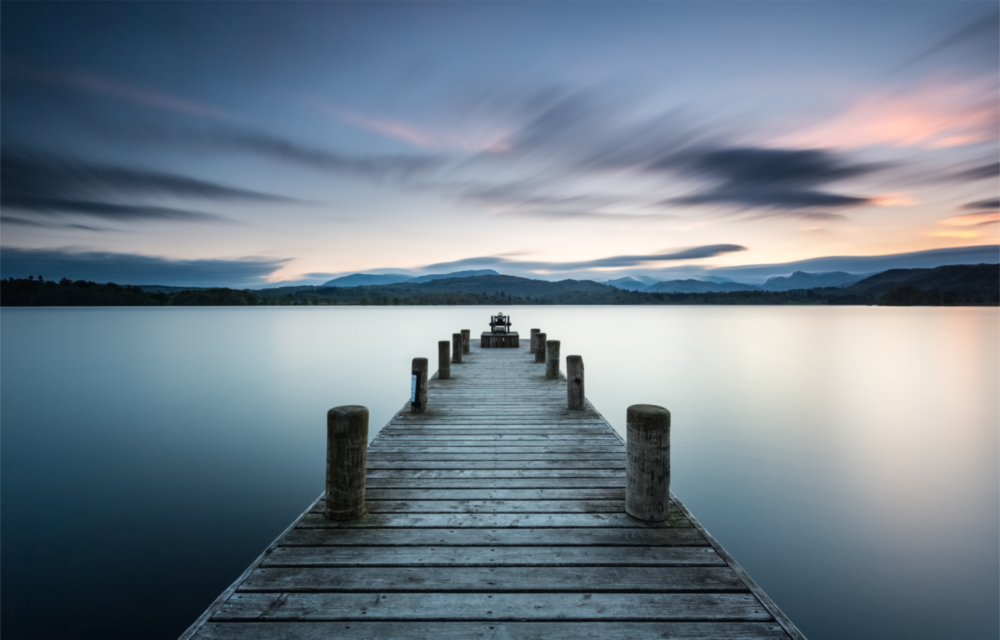 Arte della parete di vetro Dock