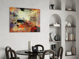Abstract Glass Wall Art.