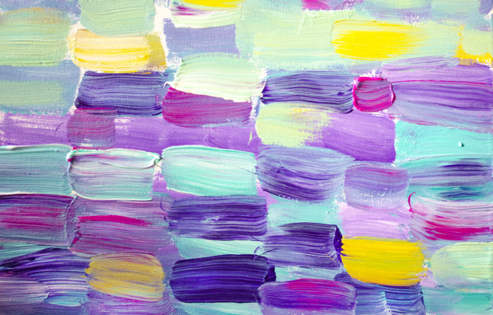 Art abstrait sur verre