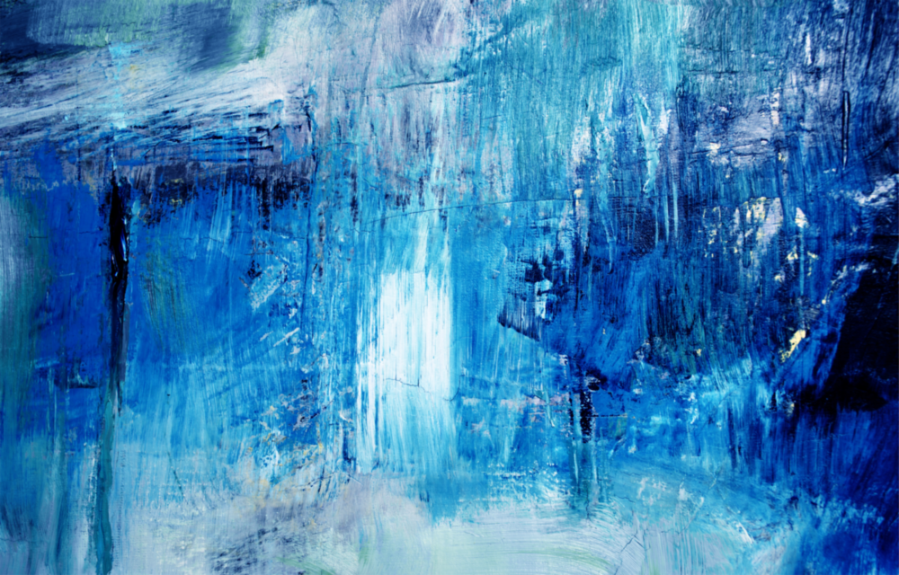 Art abstrait sur verre