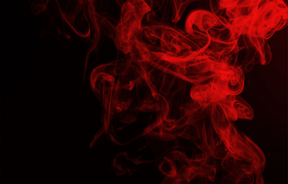 Red Smoke Glass Wall Art