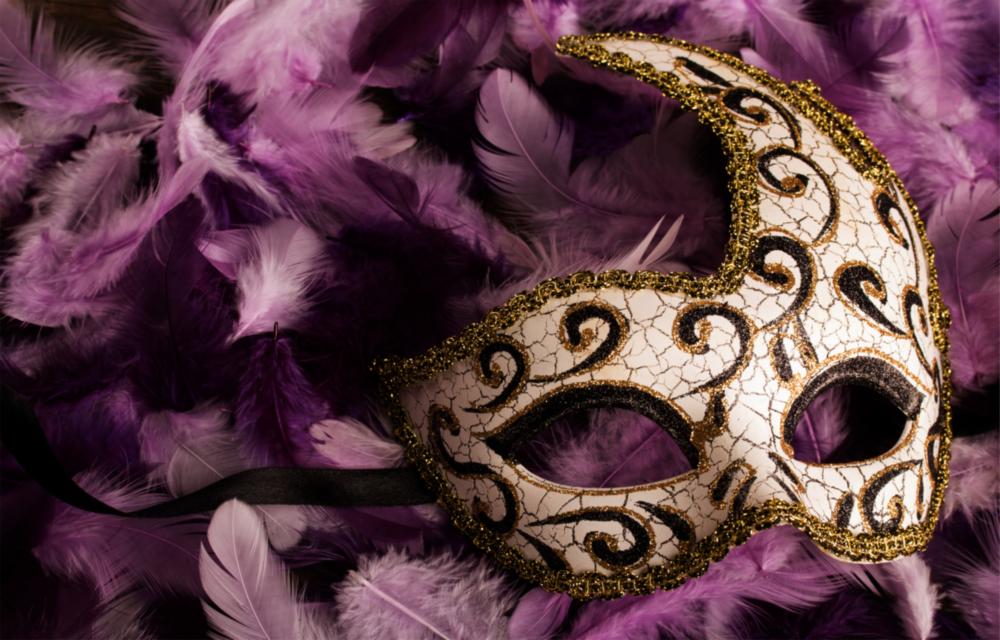 Arte della parete di vetro Maschera veneziana