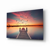 Arte della parete di vetro Dock