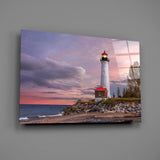 Lighthouse Glass Wall Art.