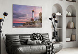 Lighthouse Glass Wall Art.