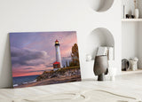 Lighthouse Glass Wall Art.