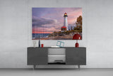 Lighthouse Glass Wall Art.