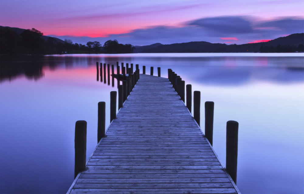 Arte della parete di vetro Dock