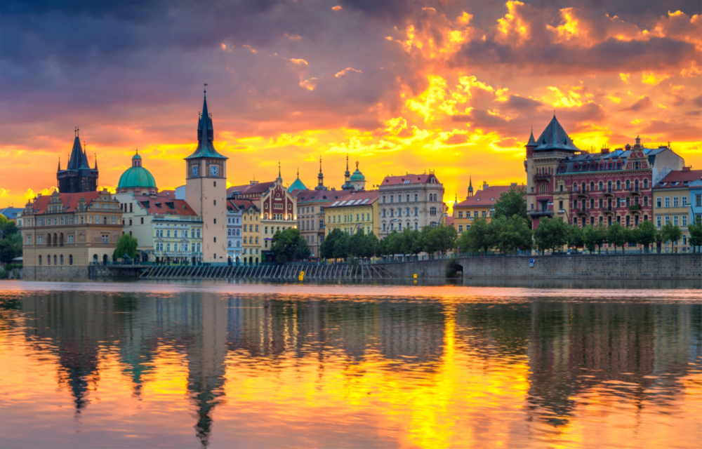 Prague Impression sur verre