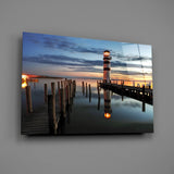Lighthouse Glass Wall Art.
