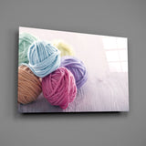 Balls of Rope Glass Wall Art.