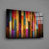 Painted Wood Glass Wall Art.