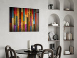 Painted Wood Glass Wall Art.
