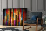 Painted Wood Glass Wall Art.