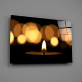 Candle Glass Wall Art.
