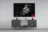 Lion Glass Wall Art.