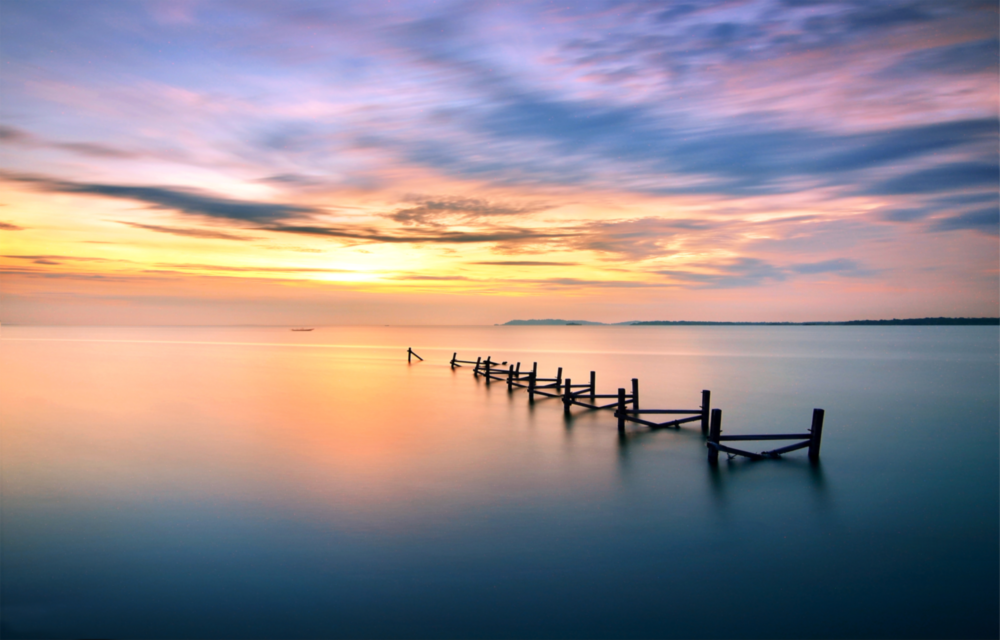 Arte della parete di vetro Tramonto