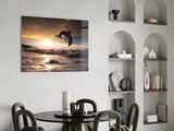 Dolphin Glass Wall Art.