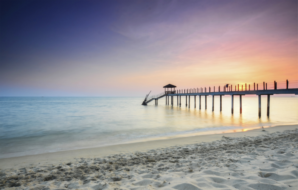 Arte de pared de vidrio de Muelle