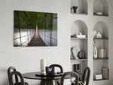 Suspension Bridge Glass Wall Art.