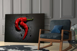 Red Pepper Glass Wall Art.