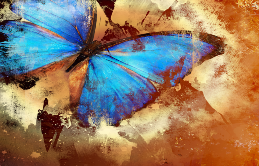 Butterfly Glass Wall Art