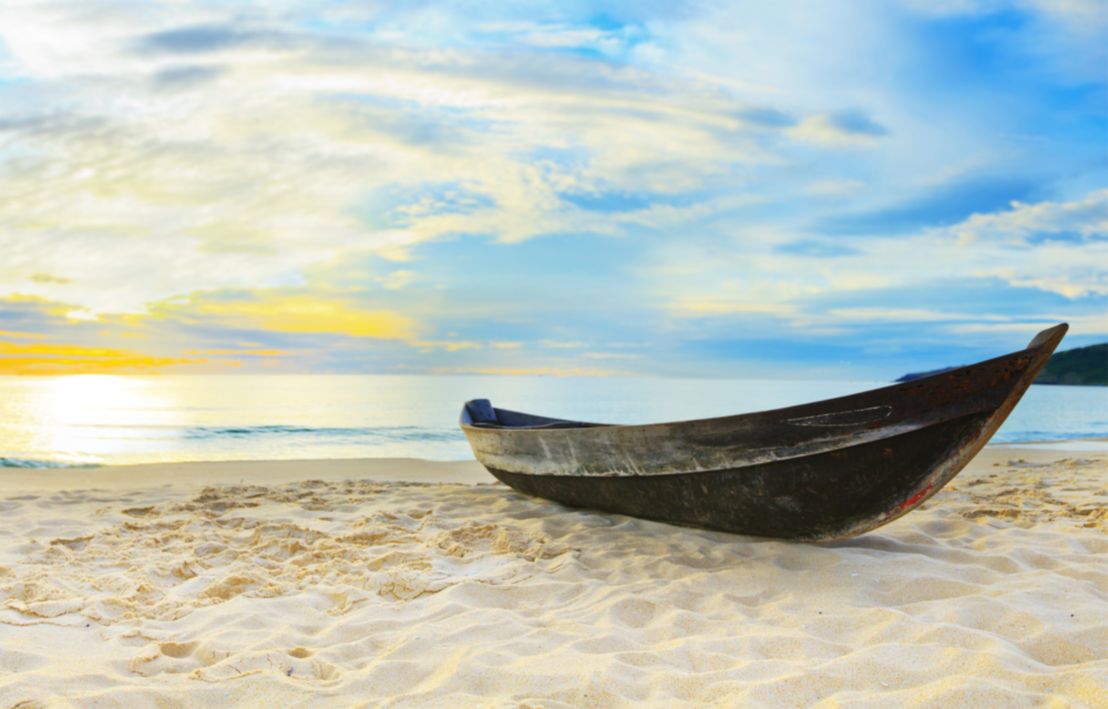 Arte della parete di vetro Spiaggia