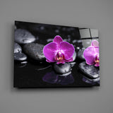 Orchid Glass Wall Art.