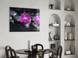 Orchid Glass Wall Art.