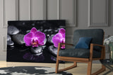 Orchid Glass Wall Art.