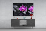 Orchid Glass Wall Art.