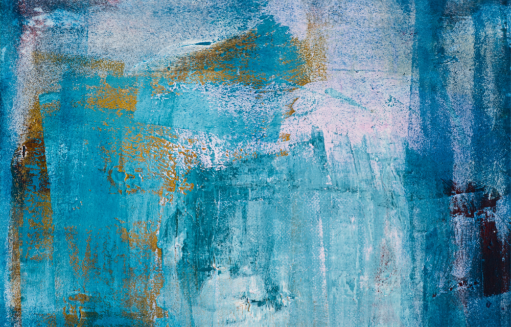 Bleu Impression sur verre