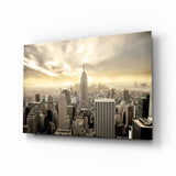 New York (NYC) Glasbild - 72x46 cm
